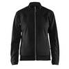 Sweat shirt zippé femme Blaklader Noir / Gris Foncé L