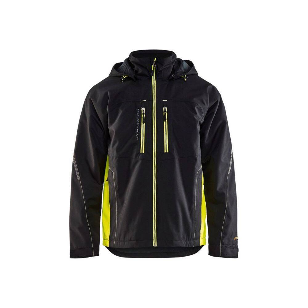 Veste imperméable hiver Blaklader Technique doublée Noir / Jaune XXL