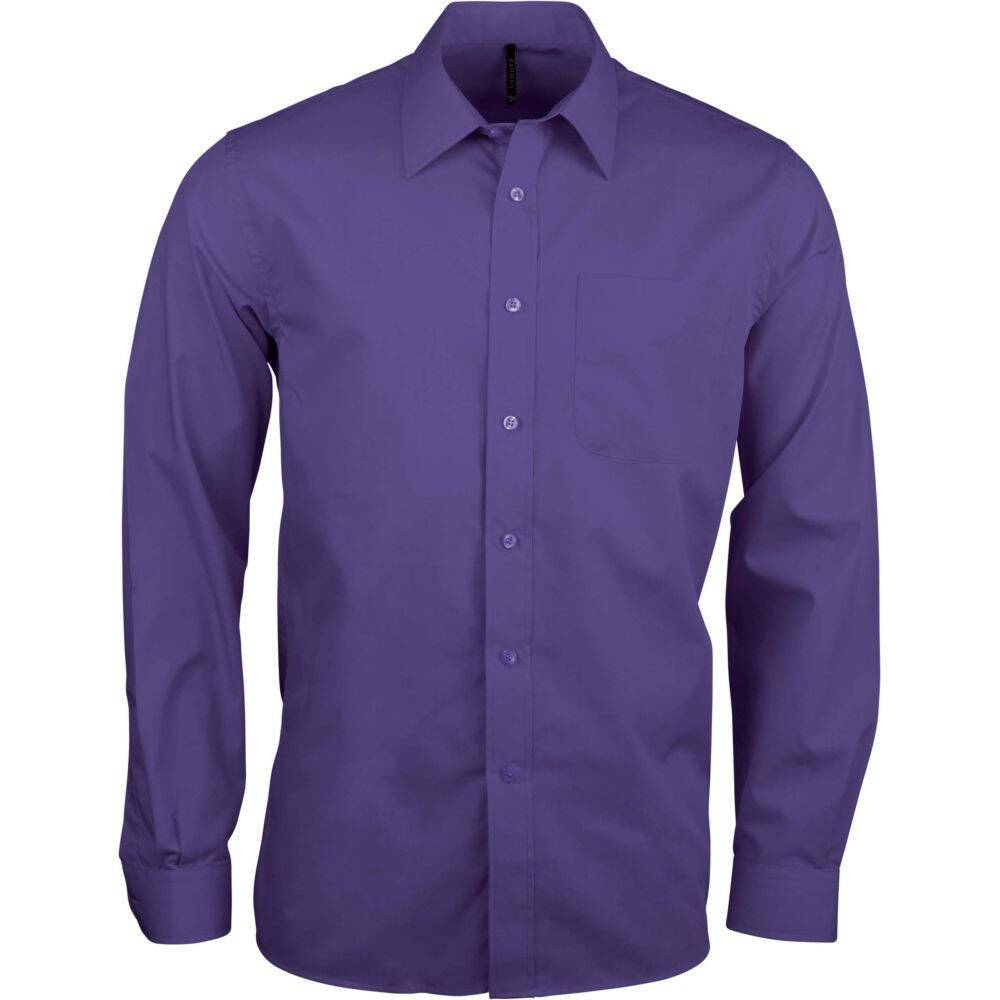 Chemise à manches longues KARIBAN JOFREY Violet 6XL-0