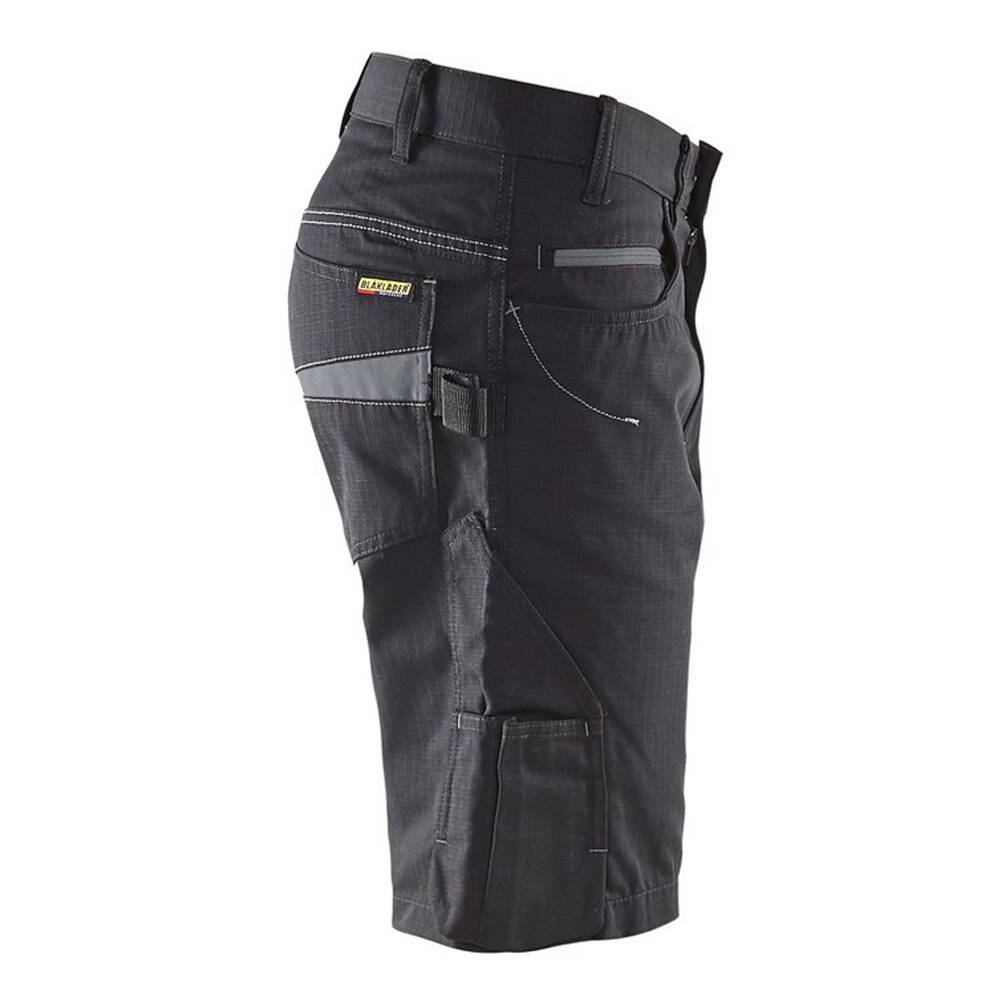 Short de travail Blaklader Ripstop Noir / Gris Foncé 42