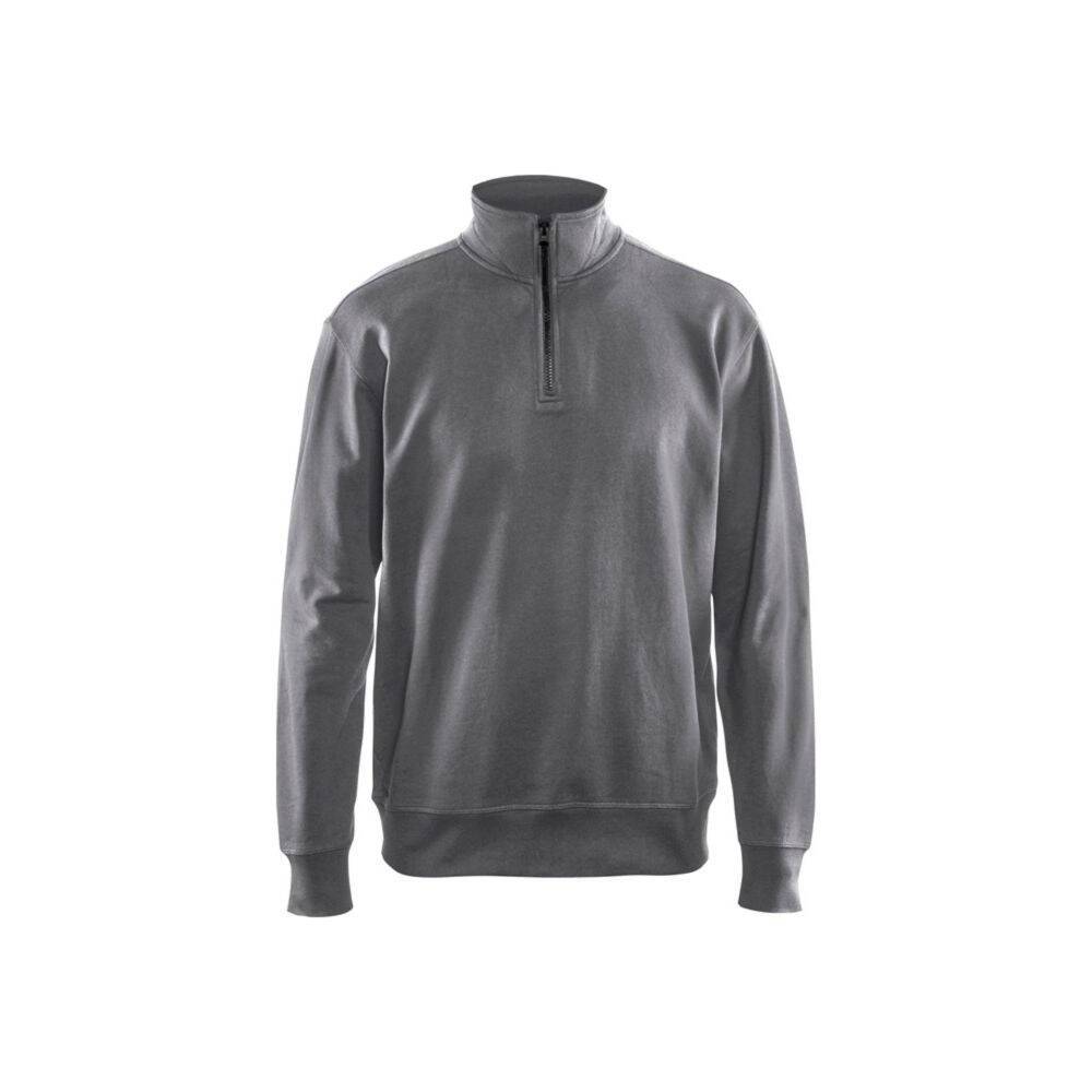 Sweat col camionneur Blaklader 100% coton Gris XS-0