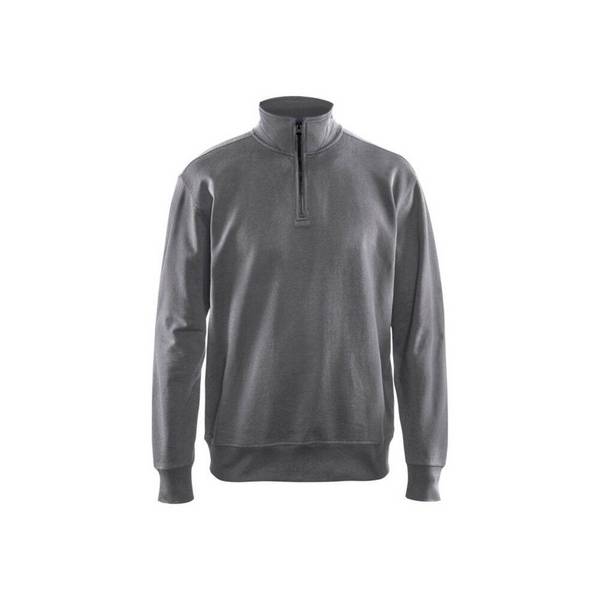 Sweat col camionneur Blaklader 100% coton Gris XS