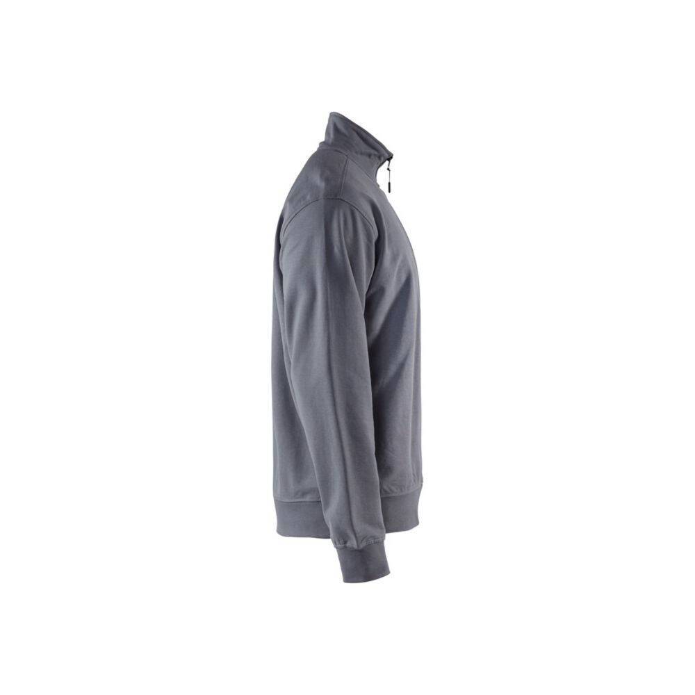 Sweat col camionneur Blaklader 100% coton Gris XS-2