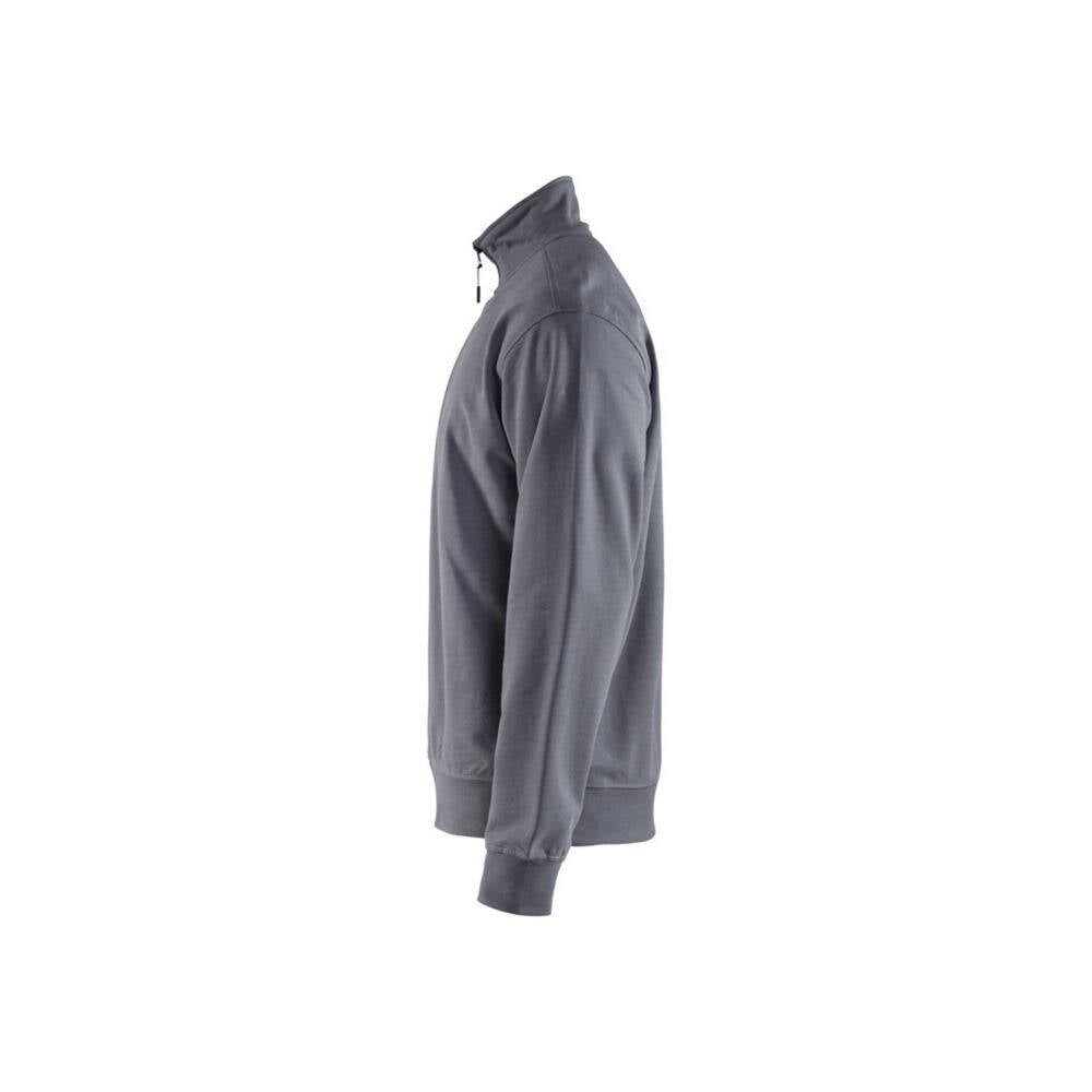 Sweat col camionneur Blaklader 100% coton Gris XS-3