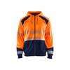 Sweat shirt à capuche haute visibilité Blaklader zippé classe 2 Orange / Marine XXL
