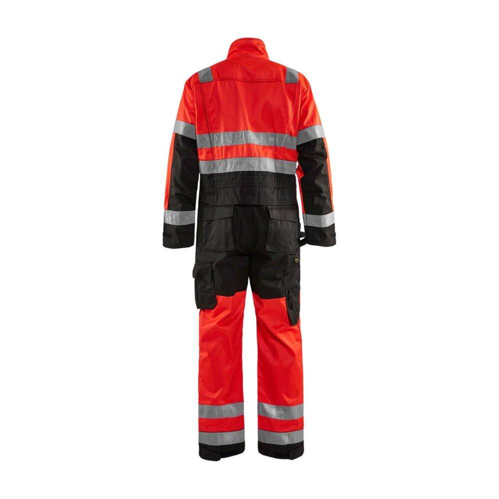 Combinaison haute visibilité Blaklader polycoton Rouge / Noir 50-1