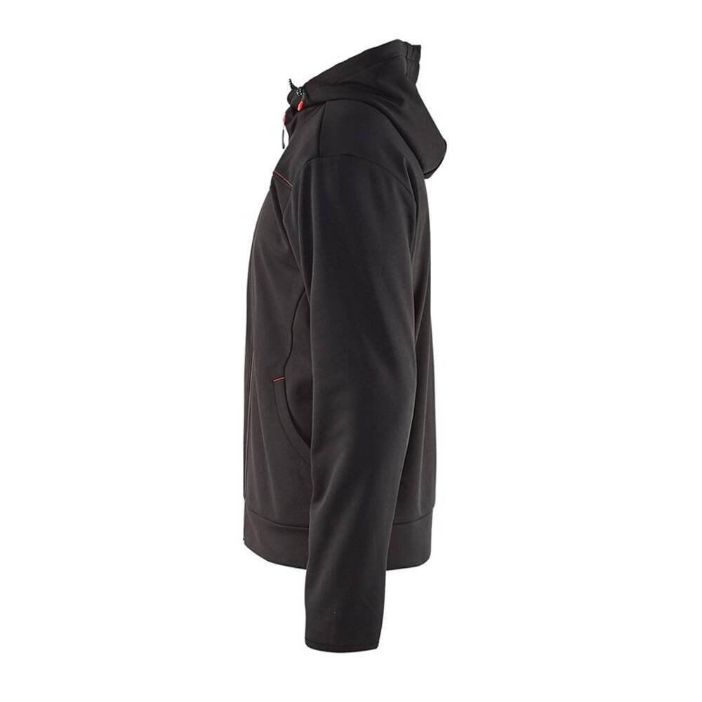 Sweat shirt à capuche Blaklader zippé contrast Noir / Rouge XXL-2