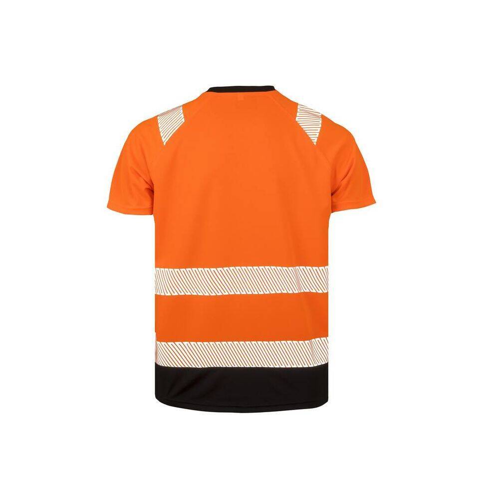 T-shirt haute visibilité en polyester recyclé Result Orange Fluo XL - XXL-1
