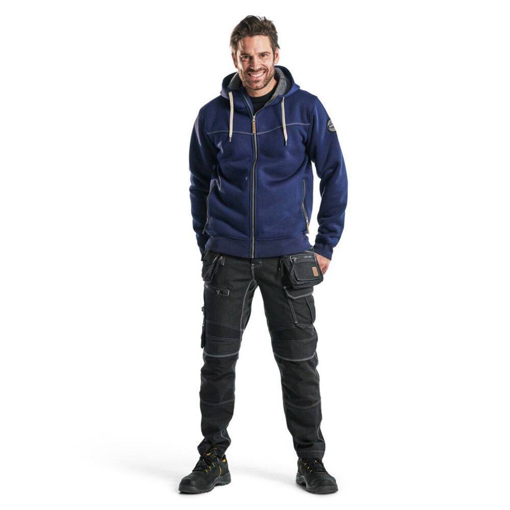 Sweat shirt de travail Blaklader doublure thermique Marine L-2