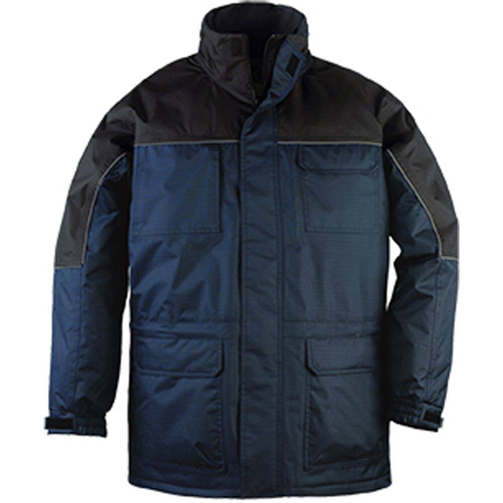 Parka Ripstop 100 % Polyester Marine Noir End Pvc Taille L