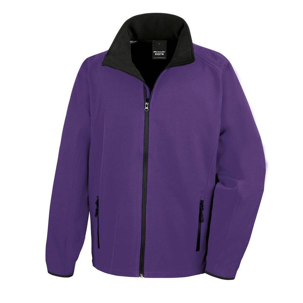 Veste Softshell Homme Result Core Printable Violet S-0
