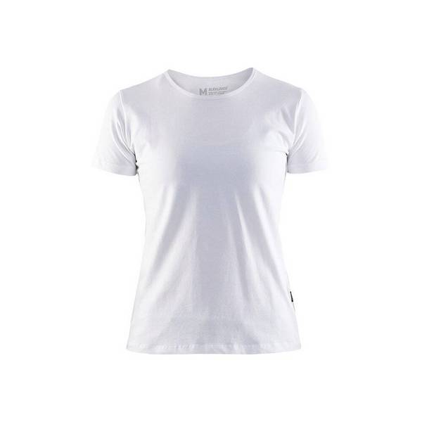 T-shirt femme Blaklader col rond Blanc XS