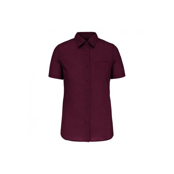 Chemise manches courtes femme Kariban Bordeaux 3XL