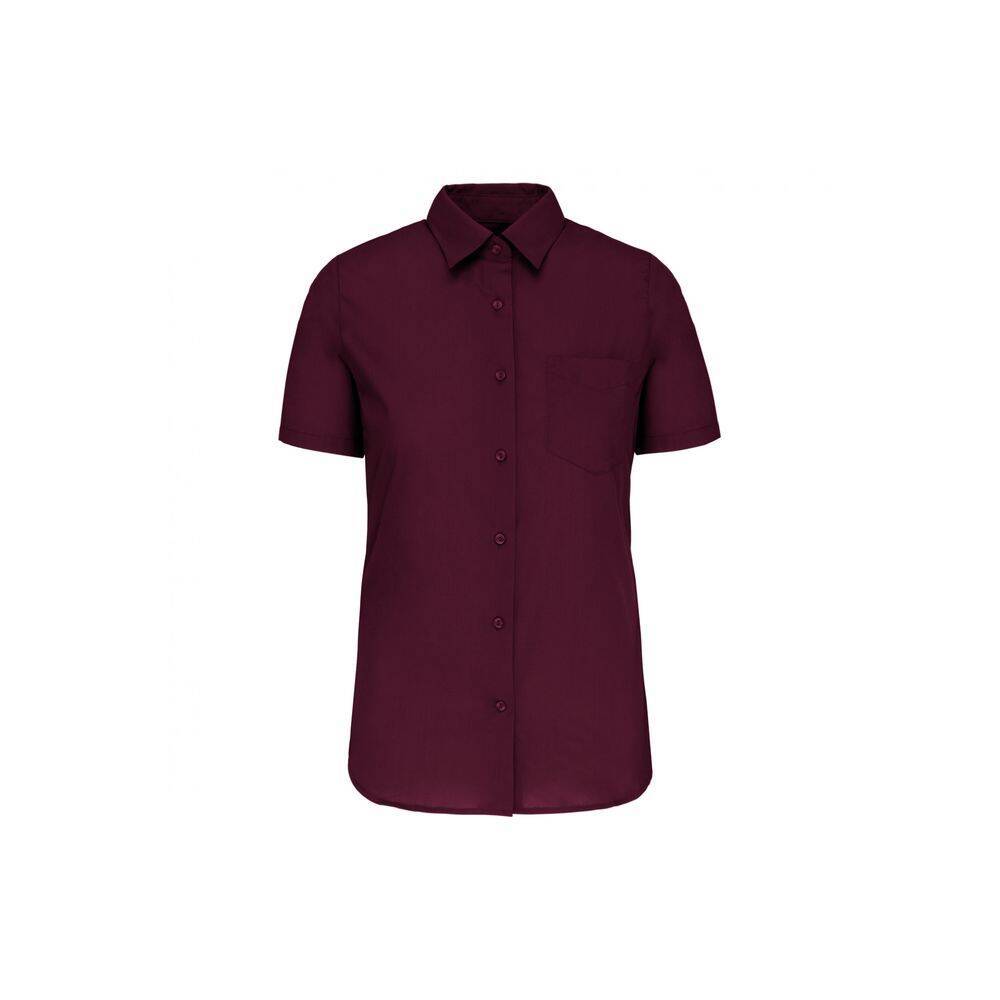 Chemise manches courtes femme Kariban Bordeaux 3XL-0