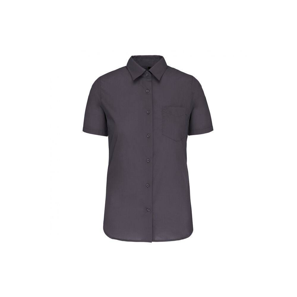 Chemise manches courtes femme Kariban Gris Foncé 4XL-0