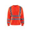 Sweat-shirt haute visibilité Blaklader col rond Rouge Fluo 4XL