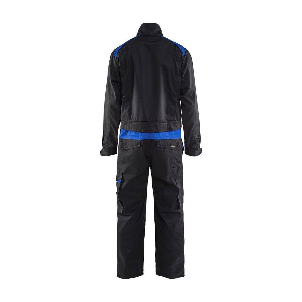 Combinaison de travail industrie Blaklader manches longues polycoton Noir Poches Bleues 40-1