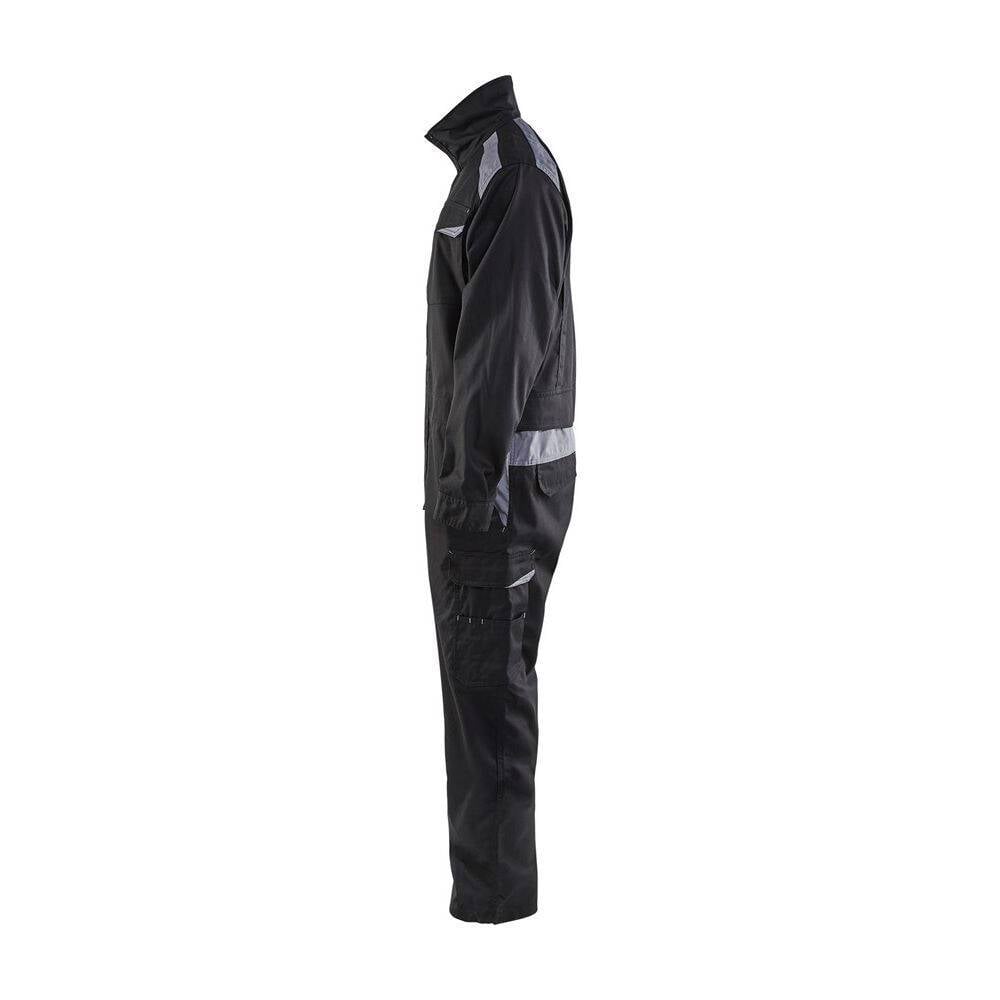 Combinaison de travail industrie Blaklader manches longues polycoton Noir Poches Grises 42-3