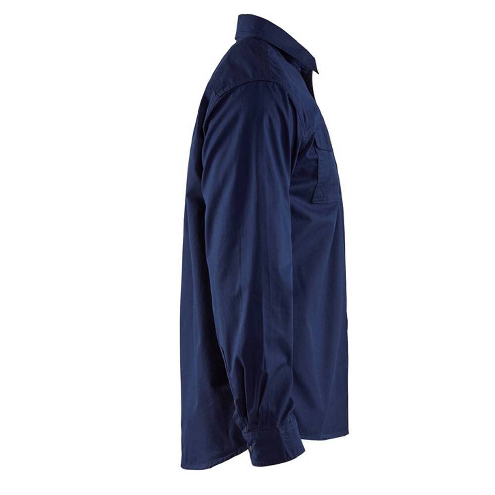 Chemise twill Blaklader Homme 100% coton Marine 3XL-1