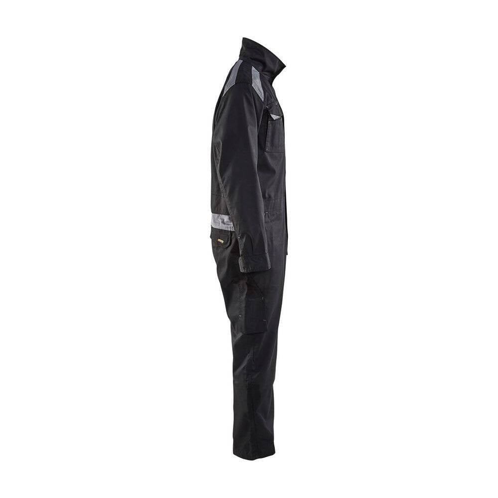 Combinaison de travail industrie Blaklader manches longues polycoton Noir Poches Grises 38-2