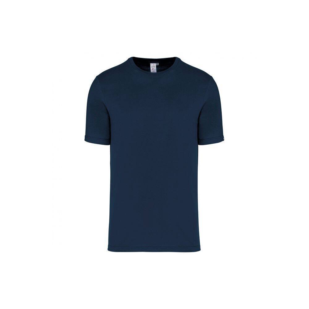 T-shirt bio origine France garantie KARIBAN Bleu Marine L
