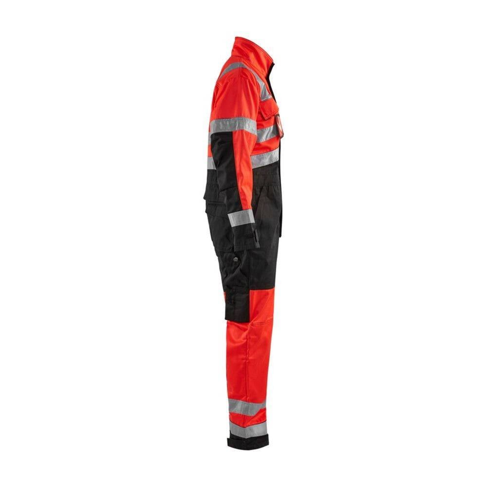 Combinaison haute visibilité Blaklader polycoton Rouge / Noir 56-2