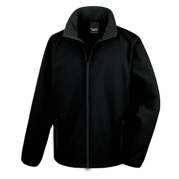 Veste Softshell Homme Result Core Printable Noir L