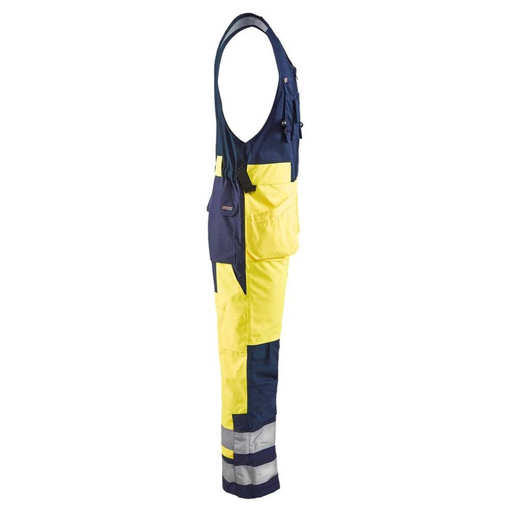 Combinaison imperméable haute visibilité sans manches Blaklader 100% polyester Jaune / Marine 42-1