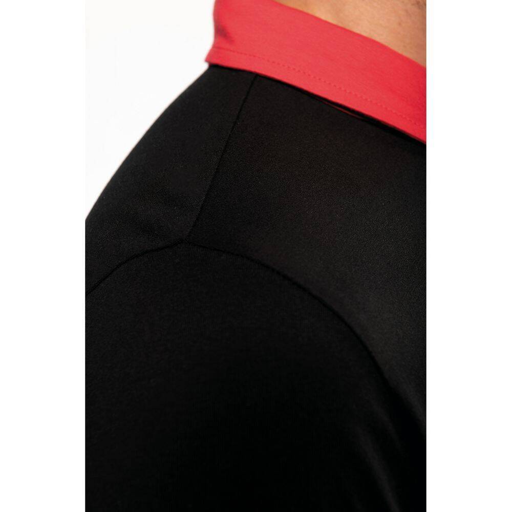 Polo de travail Kariban Bicolore Noir / Rouge M-3