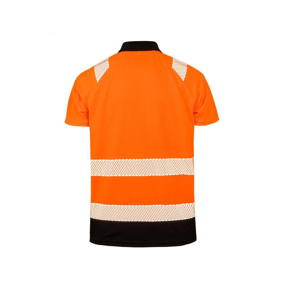 Polo de sécurité HV recyclé RESULT Orange / Noir XXL - XXXL-1