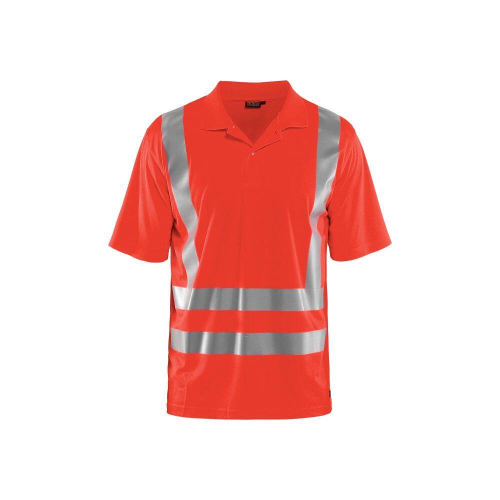 Polo anti-uv haute visibilité Blaklader Rouge Fluo XS