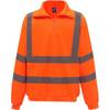 Sweat-shirt de travail col zippé haute visibilité Yoko Orange S