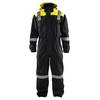 Combinaison Blaklader imperméable à capuche manches longues 100% polyester Noir / Jaune 46