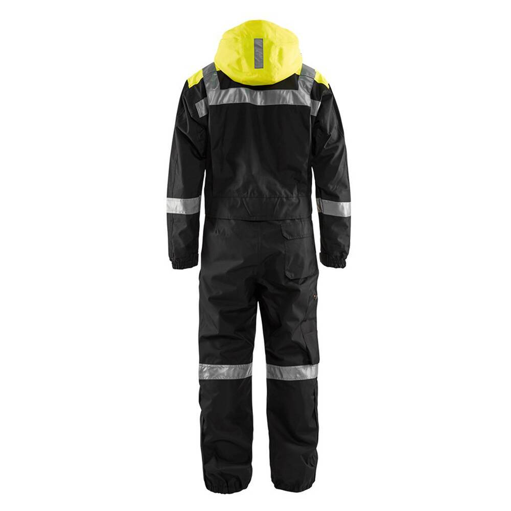 Combinaison Blaklader imperméable à capuche manches longues 100% polyester Noir / Jaune 46-3