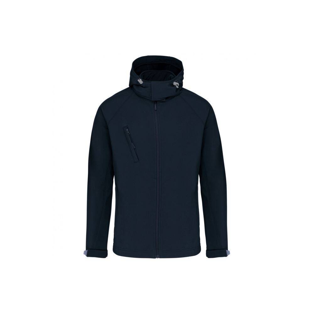 Veste softshell a capuche amovible KARIBAN Bleu Marine XL