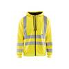 Sweat shirt à capuche haute visibilité Blaklader zippé 3346 Jaune S