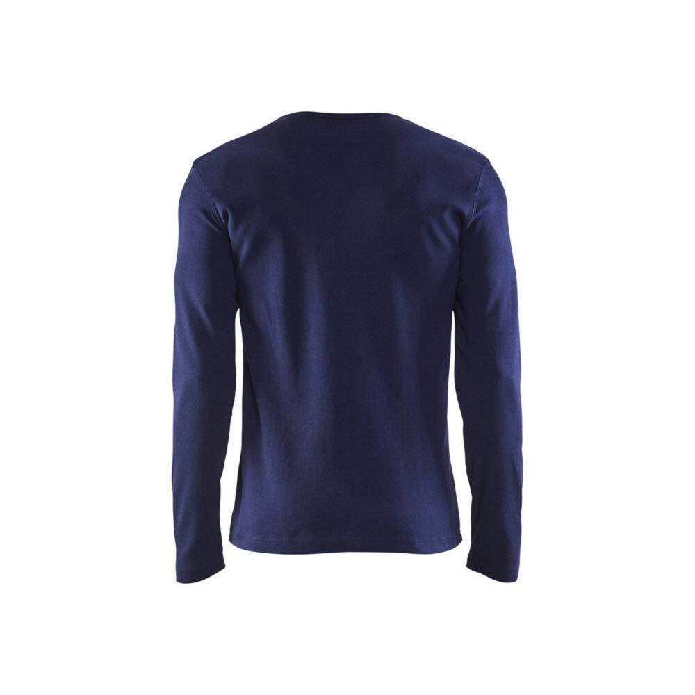 T-shirt manches longues Blaklader col rond 100% coton Marine XS-1