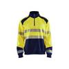 Sweat shirt col camionneur haute visibilité Blaklader Classe 2 Jaune / Marine XS