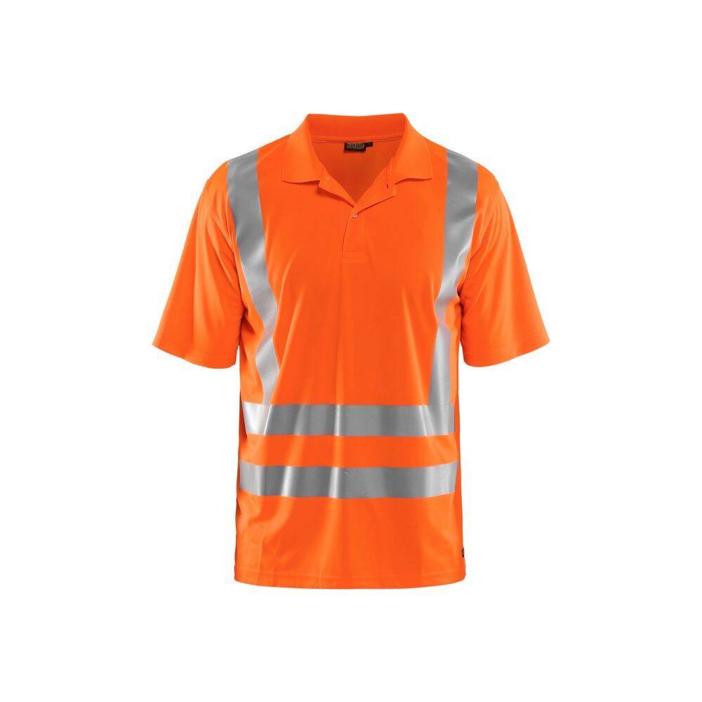 Polo anti-uv haute visibilité Blaklader Orange Fluo S-0