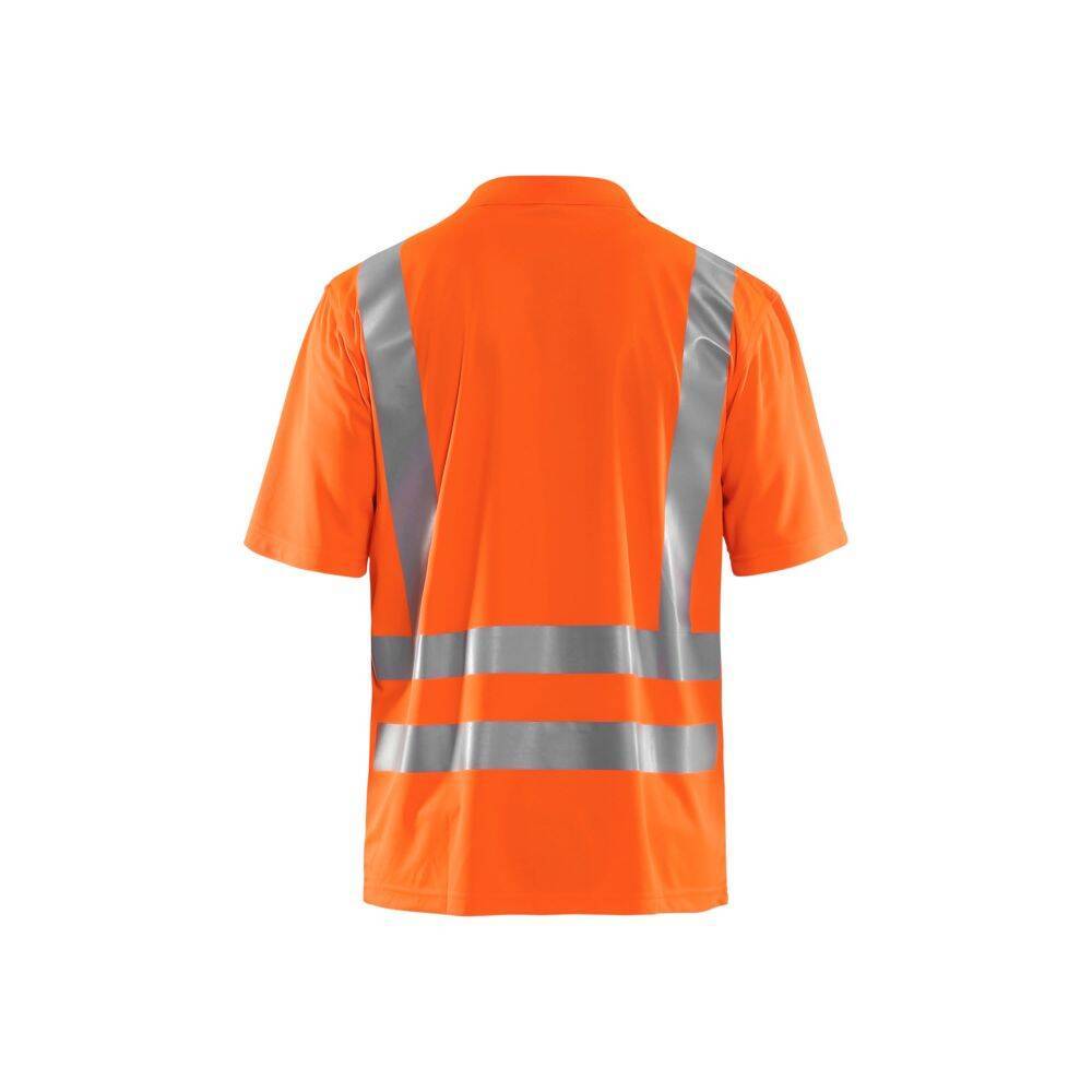 Polo anti-uv haute visibilité Blaklader Orange Fluo S-1