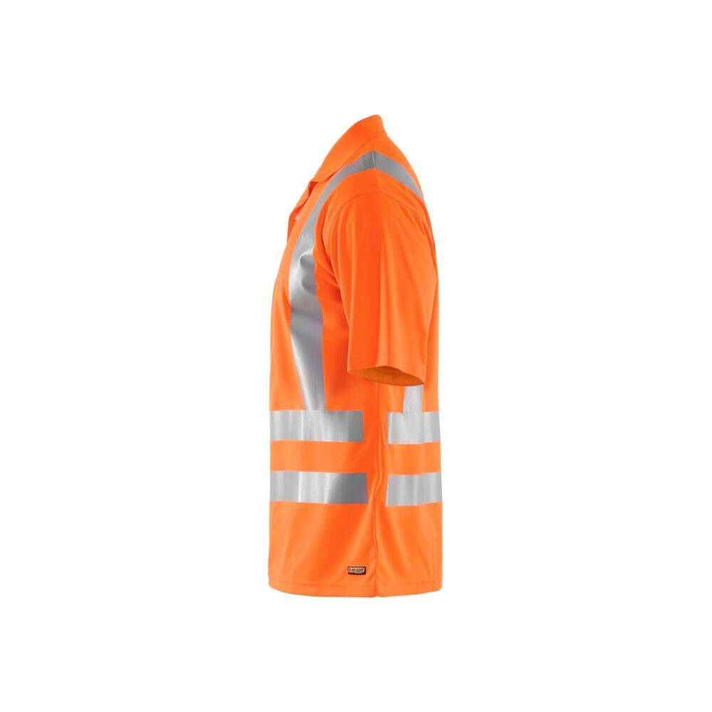Polo anti-uv haute visibilité Blaklader Orange Fluo S-3