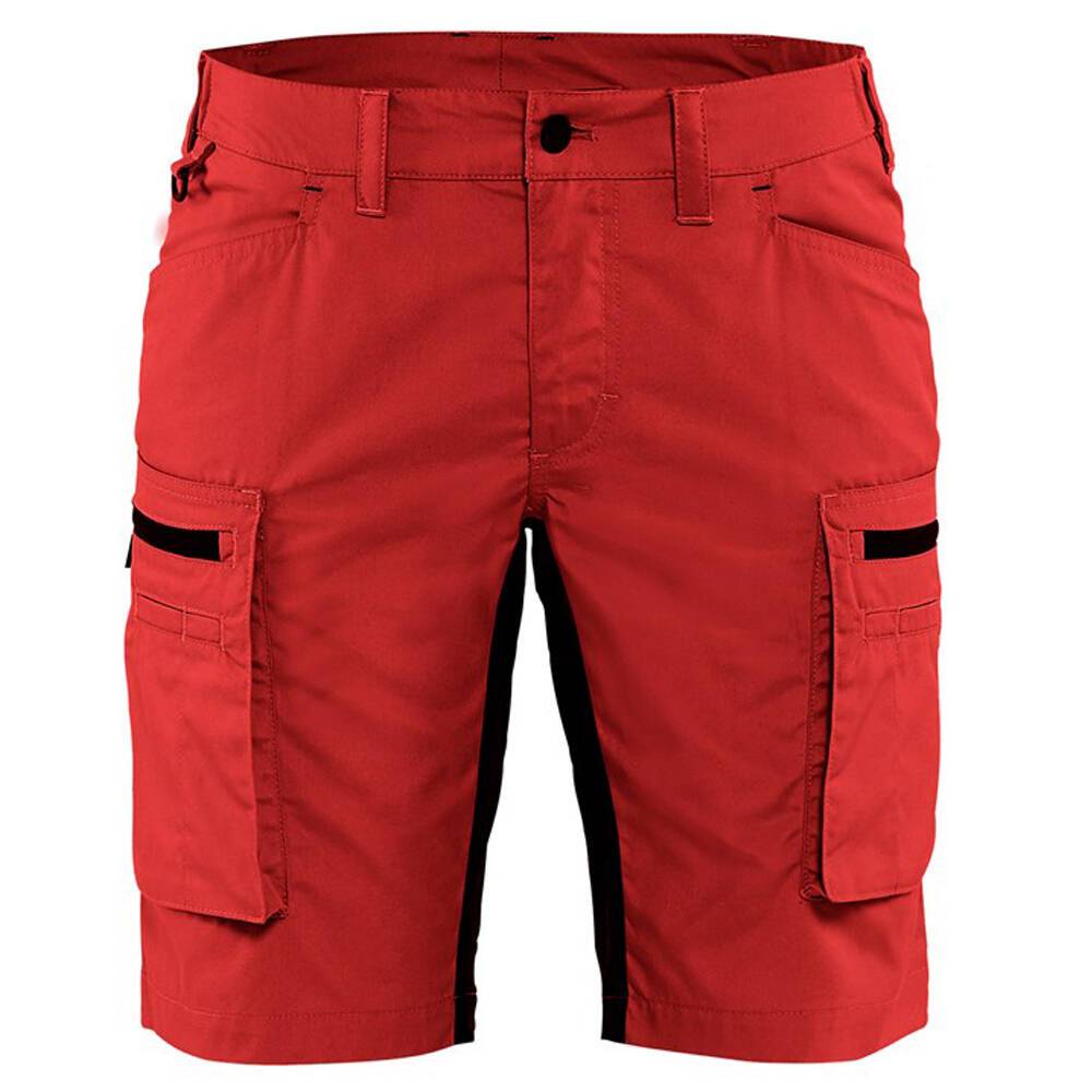 Short de travail femme Blaklader services stretch Rouge / Noir 34