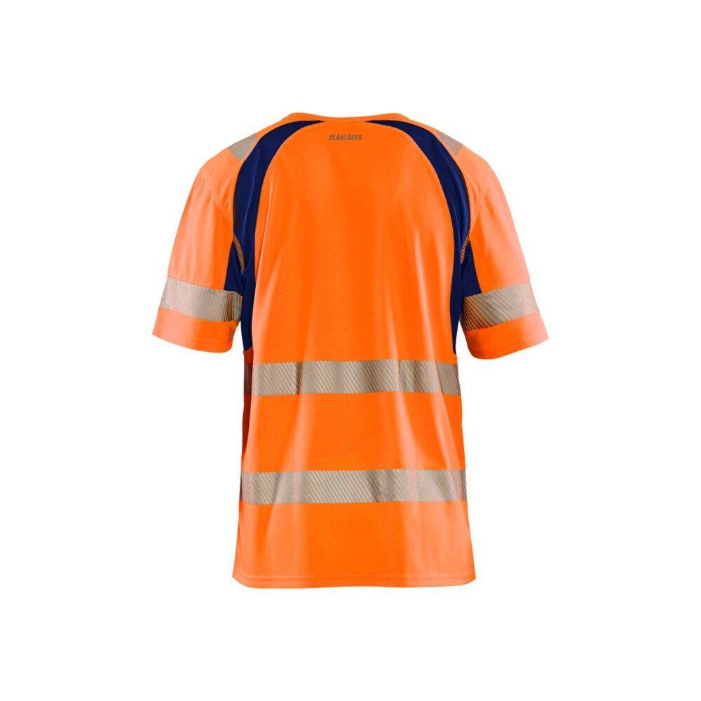 T-shirt haute visibilité anti-UV Blaklader Orange / Marine M-1