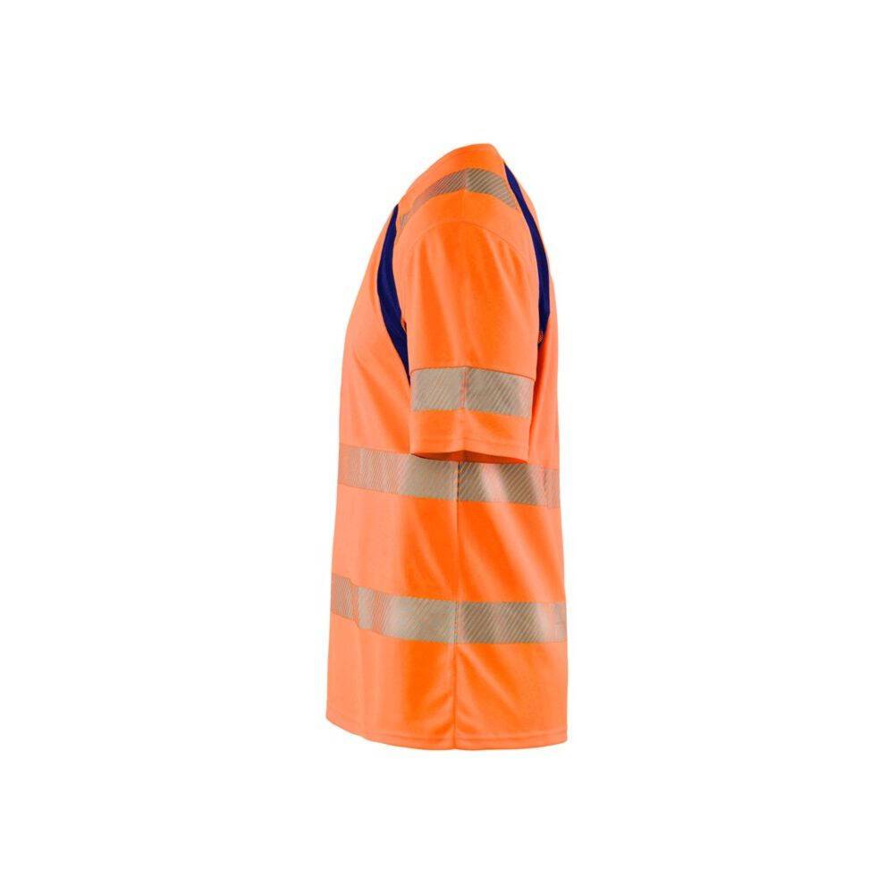 T-shirt haute visibilité anti-UV Blaklader Orange / Marine M-3