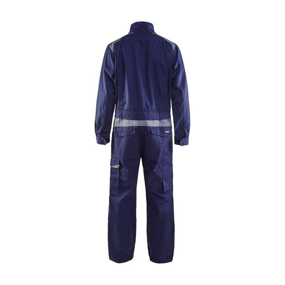 Combinaison de travail industrie Blaklader manches longues polycoton Marine Poches Grises 56-1