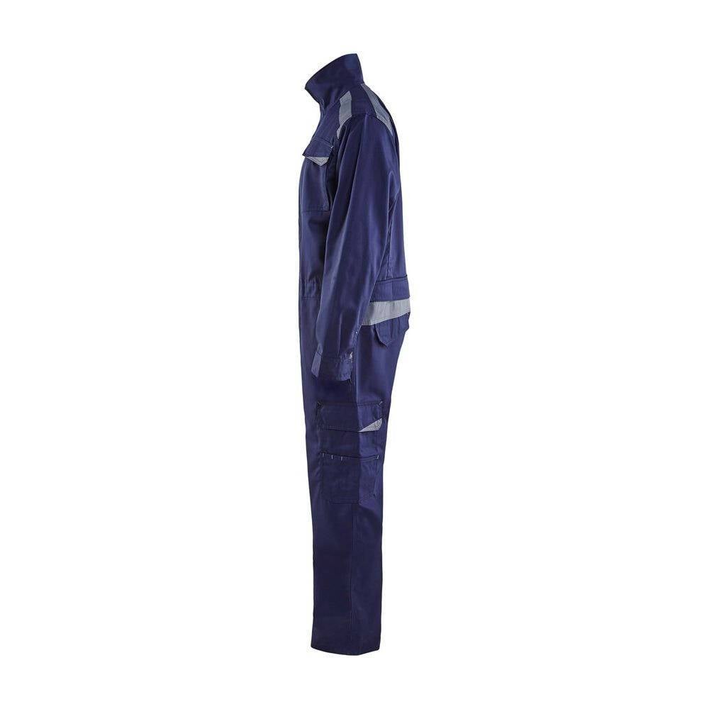 Combinaison de travail industrie Blaklader manches longues polycoton Marine Poches Grises 56-3