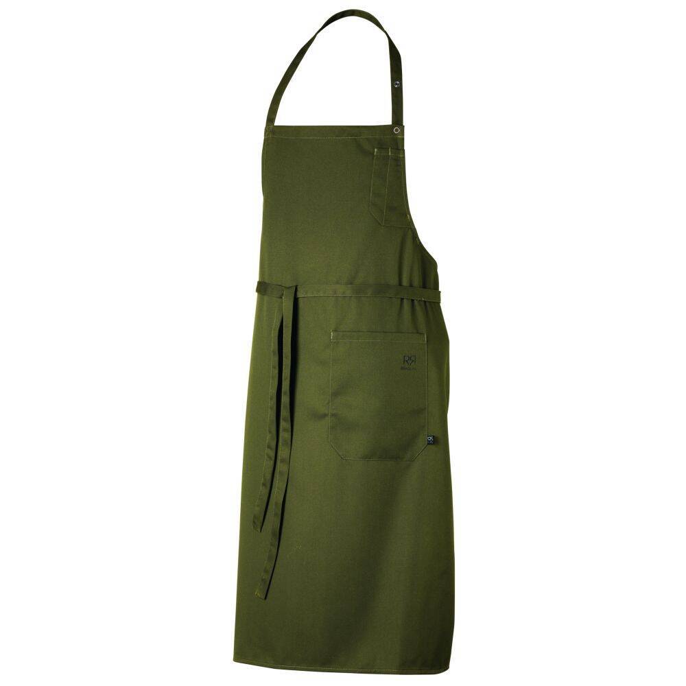 Tablier de cuisine à bavette écologique ROBUR DAX Vert Unique-0