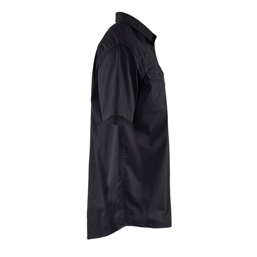 Chemise twill Blaklader Homme manches courtes Noir 3XL-1