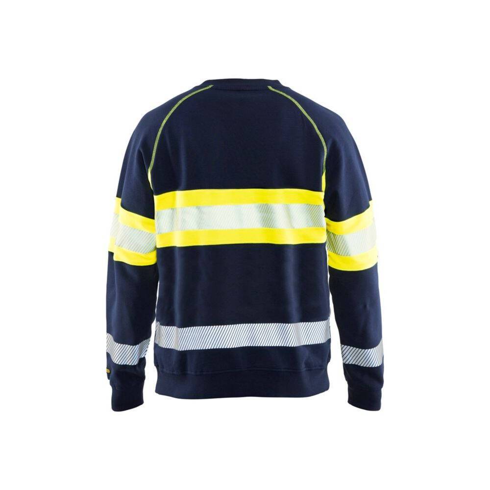 Sweat-shirt haut visibilité Blaklader Jaune / Marine 3XL-1