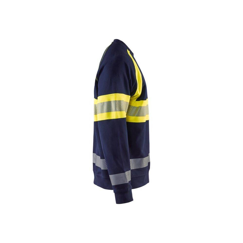 Sweat-shirt haut visibilité Blaklader Jaune / Marine 3XL-2